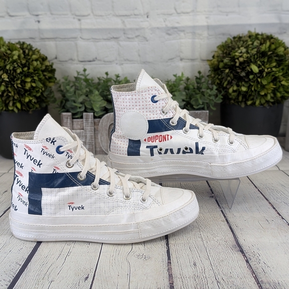 Converse Chuck 70 Hi DuPont Tyvek Limited Edition - White & Princess Blue - Picture 2 of 11